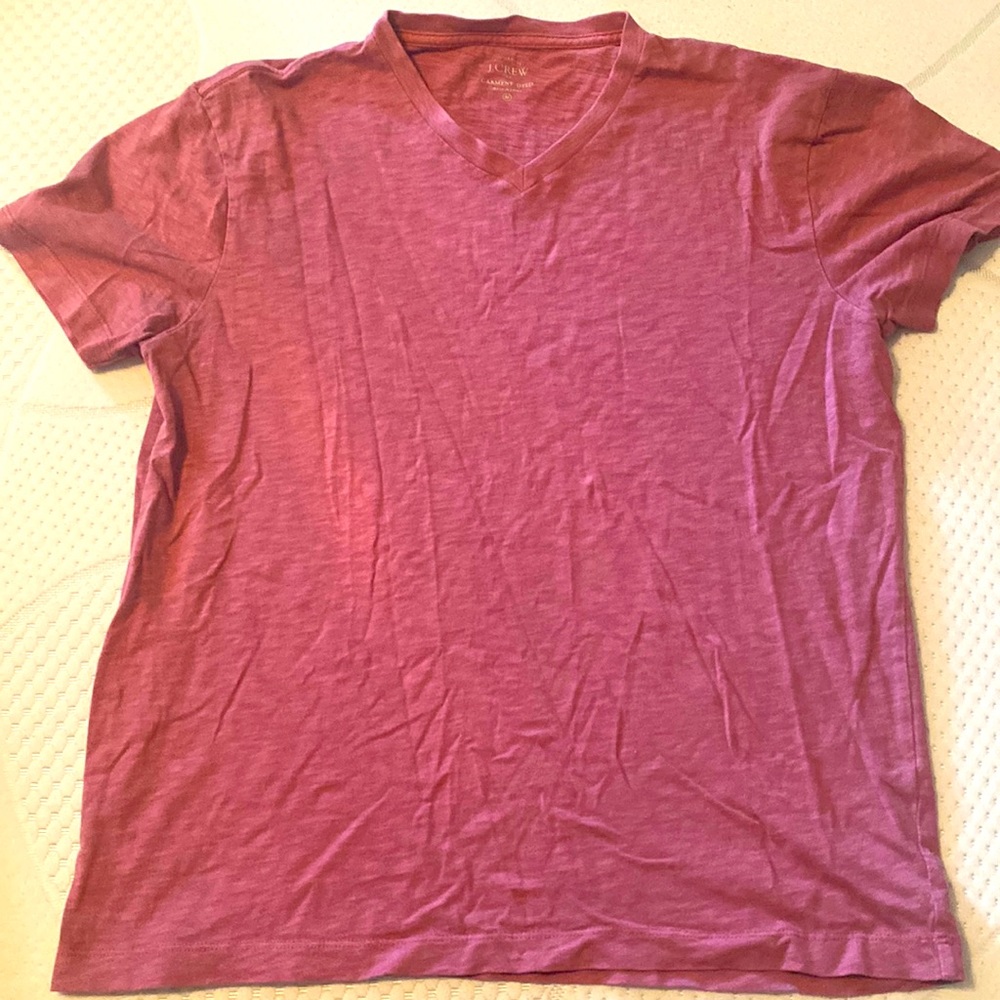 J Crew Mens Medium V neck T shirt